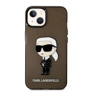 Husa premium pentru  iPhone 15 Plus Karl Lagerfeld superior quality - Maro havana