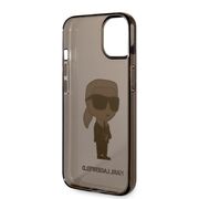 Husa premium pentru  iPhone 15 Plus Karl Lagerfeld superior quality - Maro havana