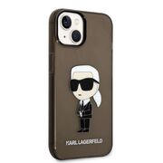 Husa premium pentru  iPhone 15 Plus Karl Lagerfeld superior quality - Maro havana