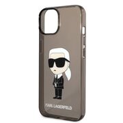 Husa premium pentru  iPhone 15 Plus Karl Lagerfeld superior quality - Maro havana