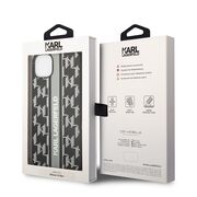 Husa premium pentru  iPhone 15 Plus Karl Lagerfeld superior quality - Maro inchis
