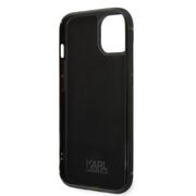 Husa premium pentru  iPhone 15 Plus Karl Lagerfeld superior quality - Negru Tipar