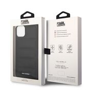 Husa premium pentru  iPhone 15 Plus Karl Lagerfeld superior quality - Negru 