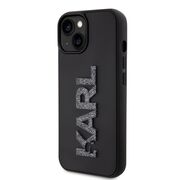 Husa premium pentru  iPhone 15 Plus Karl Lagerfeld superior quality - Negru carbon