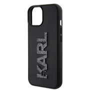 Husa premium pentru  iPhone 15 Plus Karl Lagerfeld superior quality - Negru carbon