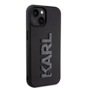 Husa premium pentru  iPhone 15 Plus Karl Lagerfeld superior quality - Negru carbon