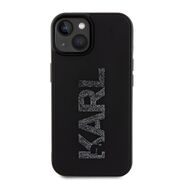 Husa premium pentru  iPhone 15 Plus Karl Lagerfeld superior quality - Negru carbon