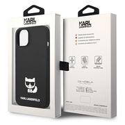 Husa premium pentru  iPhone 15 Plus Karl Lagerfeld superior quality - Negru darth vader