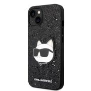 Husa premium pentru  iPhone 15 Plus Karl Lagerfeld superior quality - Negru denim