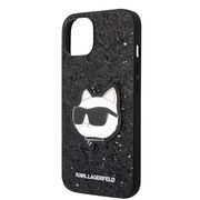 Husa premium pentru  iPhone 15 Plus Karl Lagerfeld superior quality - Negru denim
