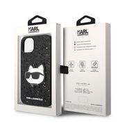 Husa premium pentru  iPhone 15 Plus Karl Lagerfeld superior quality - Negru denim