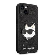 Husa premium pentru  iPhone 15 Plus Karl Lagerfeld superior quality - Negru denim