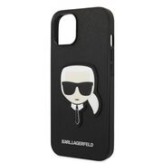 Husa premium pentru  iPhone 15 Plus Karl Lagerfeld superior quality - Negru denim