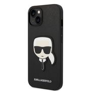 Husa premium pentru  iPhone 15 Plus Karl Lagerfeld superior quality - Negru denim