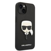 Husa premium pentru  iPhone 15 Plus Karl Lagerfeld superior quality - Negru denim