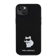 Husa premium pentru  iPhone 15 Plus Karl Lagerfeld superior quality - Negru denim