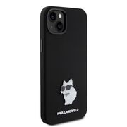 Husa premium pentru  iPhone 15 Plus Karl Lagerfeld superior quality - Negru denim
