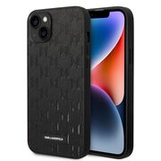 Husa premium pentru  iPhone 15 Plus Karl Lagerfeld superior quality - Negru electric