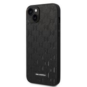 Husa premium pentru  iPhone 15 Plus Karl Lagerfeld superior quality - Negru electric