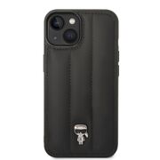 Husa premium pentru  iPhone 15 Plus Karl Lagerfeld superior quality - Negru gri