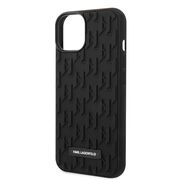 Husa premium pentru  iPhone 15 Plus Karl Lagerfeld superior quality - Negru havana