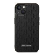 Husa premium pentru  iPhone 15 Plus Karl Lagerfeld superior quality - Negru havana