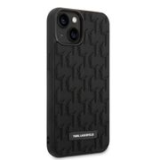 Husa premium pentru  iPhone 15 Plus Karl Lagerfeld superior quality - Negru havana