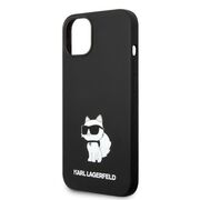 Husa premium pentru  iPhone 15 Plus Karl Lagerfeld superior quality - Negru havana