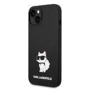 Husa premium pentru  iPhone 15 Plus Karl Lagerfeld superior quality - Negru havana