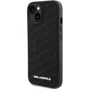 Husa premium pentru  iPhone 15 Plus Karl Lagerfeld superior quality - Negru intens