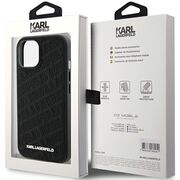 Husa premium pentru  iPhone 15 Plus Karl Lagerfeld superior quality - Negru intens