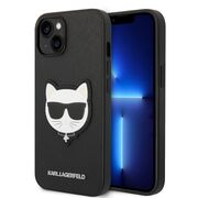 Husa premium pentru  iPhone 15 Plus Karl Lagerfeld superior quality - Negru royal
