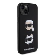 Husa premium pentru  iPhone 15 Plus Karl Lagerfeld superior quality - Negru royal