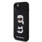 Husa premium pentru  iPhone 15 Plus Karl Lagerfeld superior quality - Negru royal