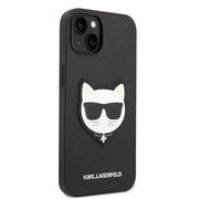 Husa premium pentru  iPhone 15 Plus Karl Lagerfeld superior quality - Negru royal
