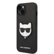 Husa premium pentru  iPhone 15 Plus Karl Lagerfeld superior quality - Negru royal