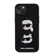 Husa premium pentru  iPhone 15 Plus Karl Lagerfeld superior quality - Negru royal