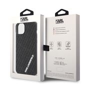 Husa premium pentru  iPhone 15 Plus Karl Lagerfeld superior quality - Negru tipar