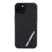 Husa premium pentru  iPhone 15 Plus Karl Lagerfeld superior quality - Negru tipar