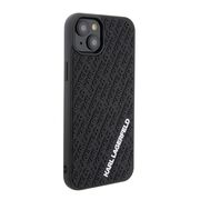 Husa premium pentru  iPhone 15 Plus Karl Lagerfeld superior quality - Negru tipar