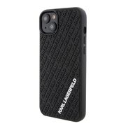 Husa premium pentru  iPhone 15 Plus Karl Lagerfeld superior quality - Negru tipar
