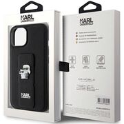 Husa premium pentru  iPhone 15 Plus Karl Lagerfeld superior quality - Negru