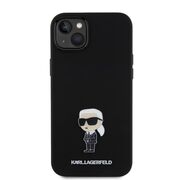 Husa premium pentru  iPhone 15 Plus Karl Lagerfeld superior quality - Negru