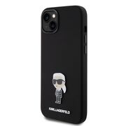 Husa premium pentru  iPhone 15 Plus Karl Lagerfeld superior quality - Negru