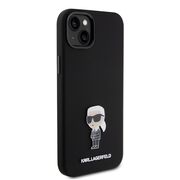 Husa premium pentru  iPhone 15 Plus Karl Lagerfeld superior quality - Negru