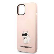 Husa premium pentru  iPhone 15 Plus Karl Lagerfeld superior quality - Roz 