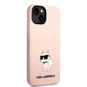 Husa premium pentru  iPhone 15 Plus Karl Lagerfeld superior quality - Roz 