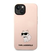 Husa premium pentru  iPhone 15 Plus Karl Lagerfeld superior quality - Roz 