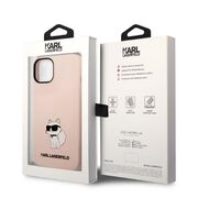 Husa premium pentru  iPhone 15 Plus Karl Lagerfeld superior quality - Roz 