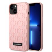 Husa premium pentru  iPhone 15 Plus Karl Lagerfeld superior quality - Roz electric